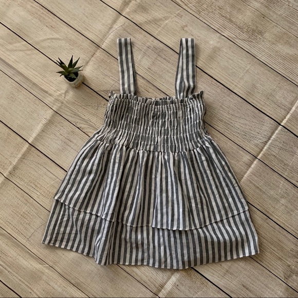 entro Tops - Entro gray and white striped top